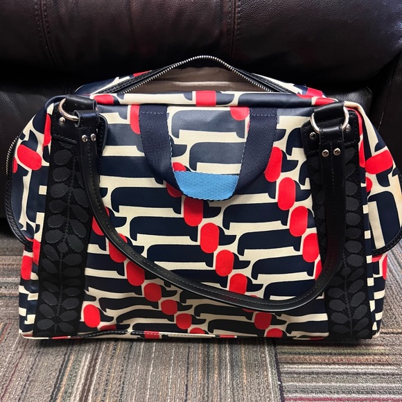 Orla Kiely Bags Orla Kiely Sharpie Dog Show Shoulder Bag In Navy
